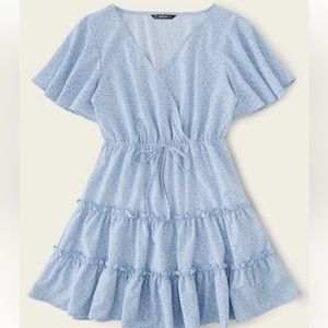 SHEIN Light blue ruffle dress (Size S)